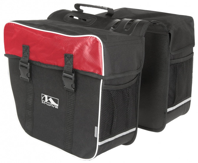 M-Wave Double Bicycle Bag Amsterdam 30L Red