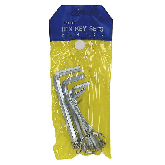Allen keys set 2 3 4 5 6 7mm