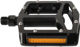 M-wave a pedale piatto costante 93 x 97 x 20 mm in alluminio nero