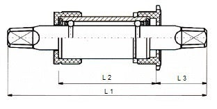 M-wave spodní podprsenky jis 122,5 x 27,5 mm stříbro