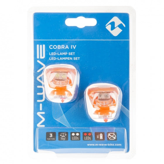 Set di illuminazione m-wave LED arancione 2 pezzi