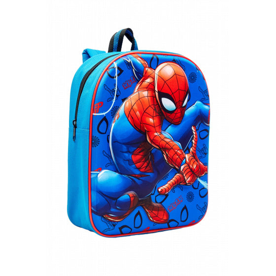 Marvel Spider-Man 3D ryggsekk 30 x 25 gutter blå
