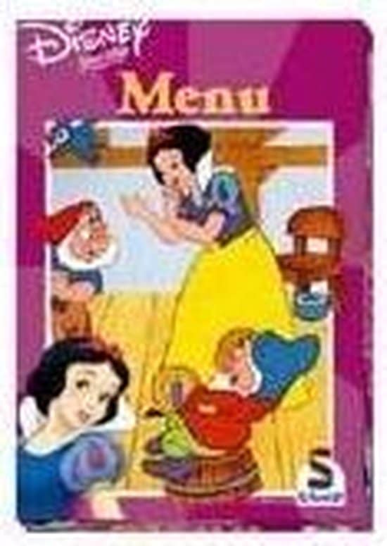 Selecta disney princess memo menu spel, tafeldekken met sneeuwwitje