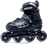 Move Inline Skates Fast Semi-Softboat Einstellbare Schwarzgröße 38-41