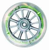 Muuwmi neon a 2 ruote KinteStep LED Freno pieghevole Black Green