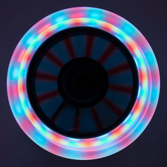 Muuwmi neon a 2 ruote KinteStep LED Freno pieghevole Black Green
