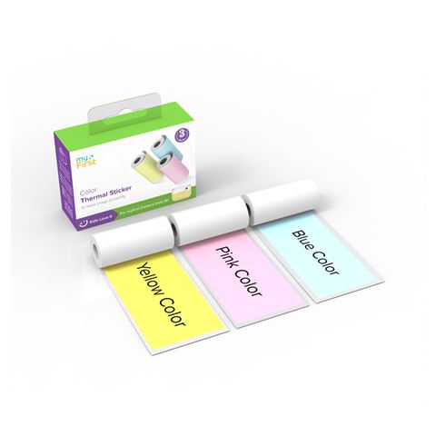 Myfirst Kamera insta thermesch Sticker rosa, blo, giel (Faarf)