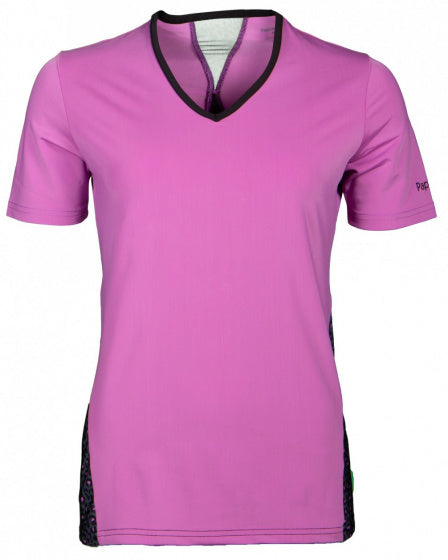 Papillon Sports Shirt Ladies poliester elastane różowy czarny czarny mt l