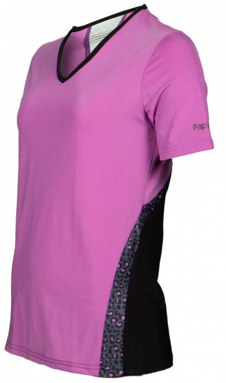 Papillon Sports Shirt Ladies poliester elastane różowy czarny czarny mt l