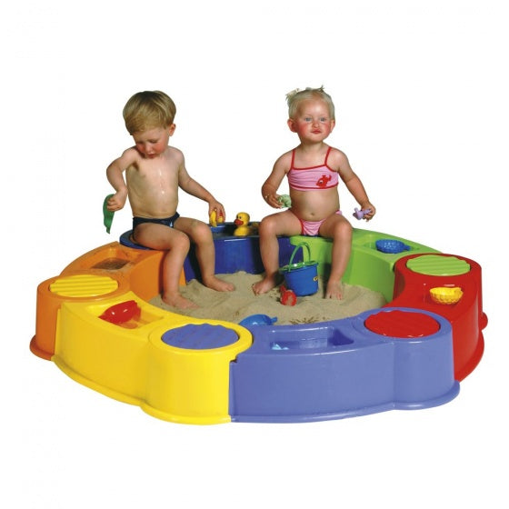 Jouets paradiso Colombus Sandbox avec compartiments à eau 141 cm