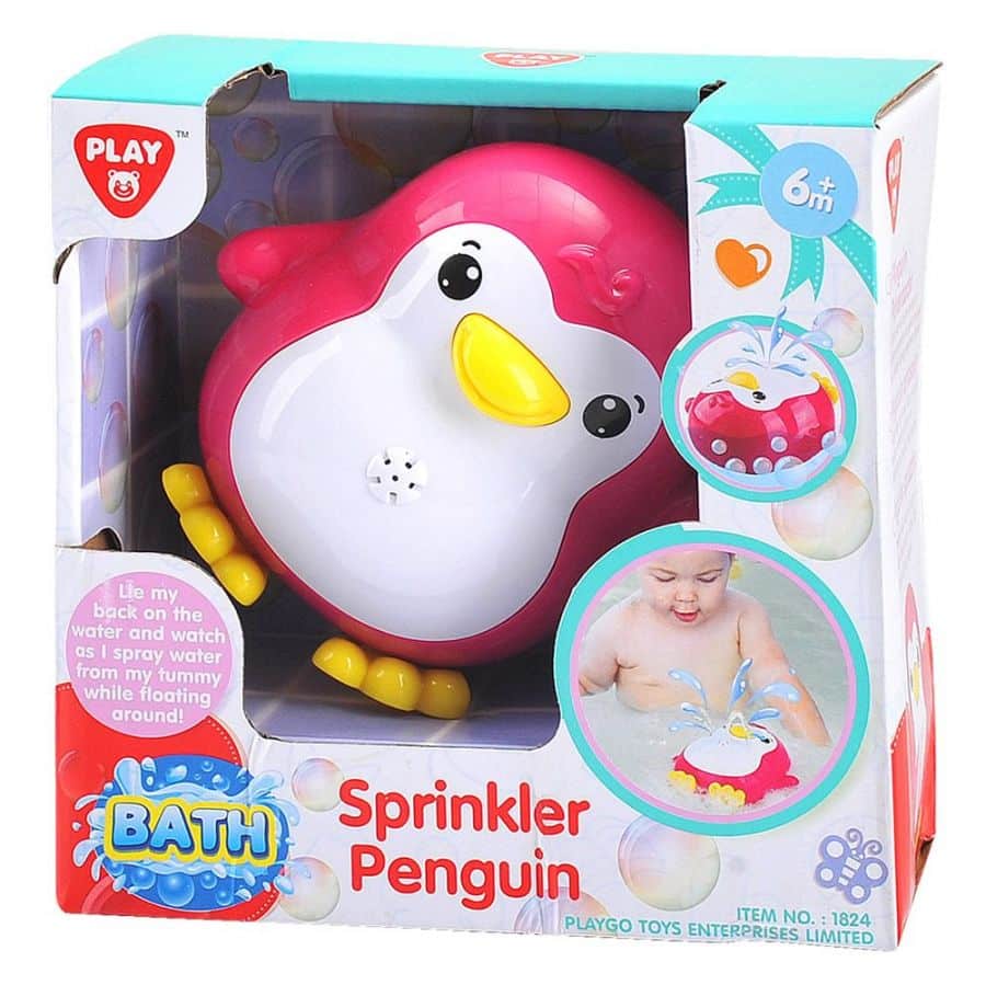Playgo water spuitende bad pinguin