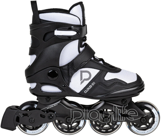 Playlife Cloud Fitness Inline Skates 82a Black White Size 40