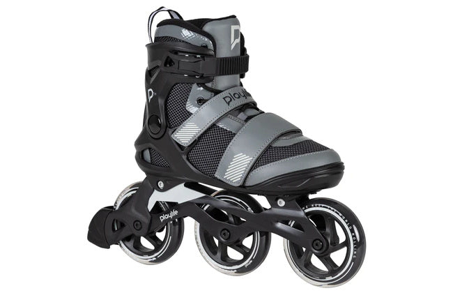 Playlife gt 110 fitness inlineskates zwart grijs maat 43