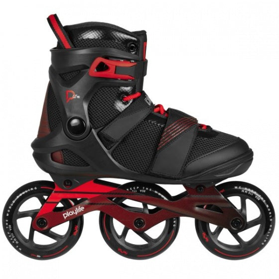PlayLife GT Black 110 Inlinekates Men Black Red Velikost 37