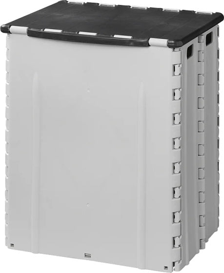 Proplus Afvalbak opvouwbaar 35 liter 25 x 31 x 38 cm grijs zwart
