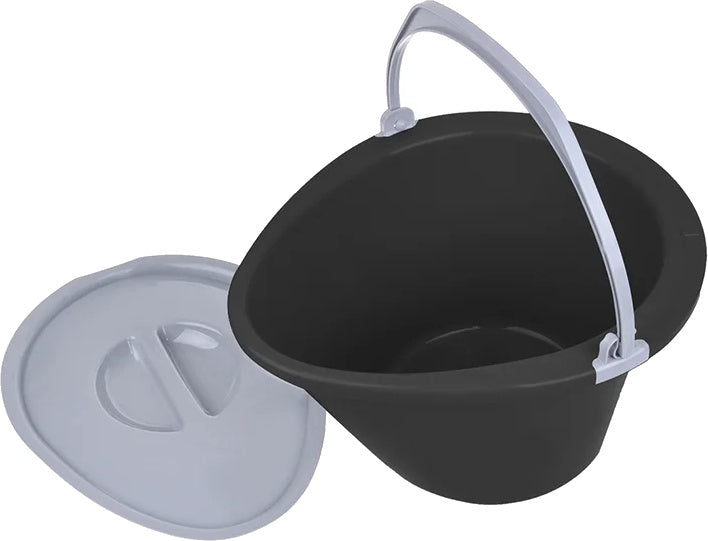 Proplus přenosná toaleta 7 litrů výšky sedadla 37 cm šedá