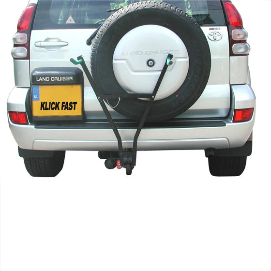 Bicycle carrier Klick Fast II with license plate holder 2 bicycles
