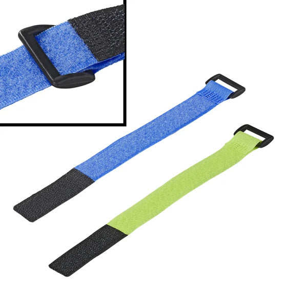 Proplus Kabelbéien Velcro 8 Stéck blo gréng
