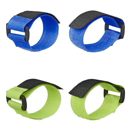 Proplus Kabelbéien Velcro 8 Stéck blo gréng