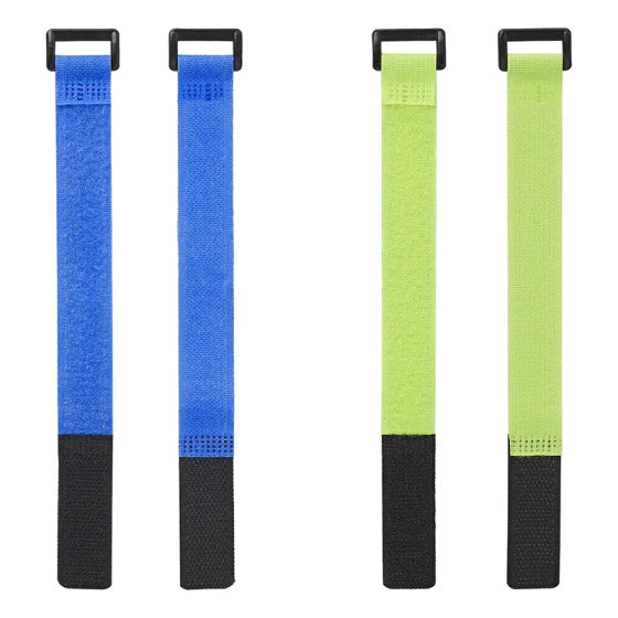 Proplus Kabelbéien Velcro 8 Stéck blo gréng
