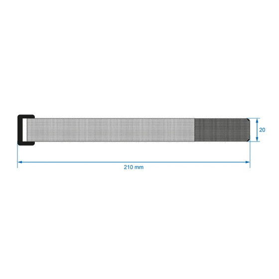 Proplus Kabelbéien Velcro 8 Stéck blo gréng