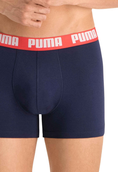 Puma Basic Boxershort Heren (Pack of 2) Grijs Blauw maat L