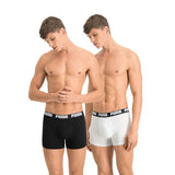 Puma Basic Boxershort Heren (Pack of 2) Zwart Witmaat XL