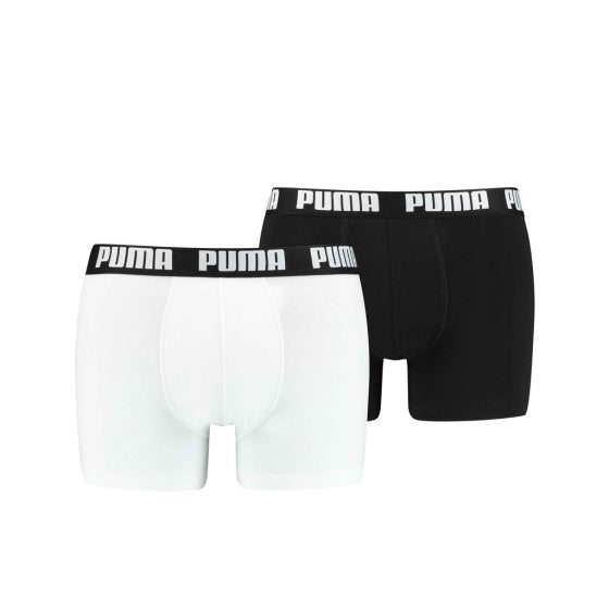 Puma Basic Boxershort Heren (Pack of 2) Zwart Witmaat XL
