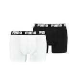 Puma Basic Boxershort Heren (Pack of 2) Zwart Witmaat XL
