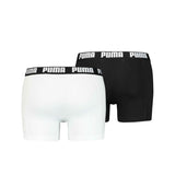 Puma Basic Boxershort Heren (Pack of 2) Zwart Witmaat XL