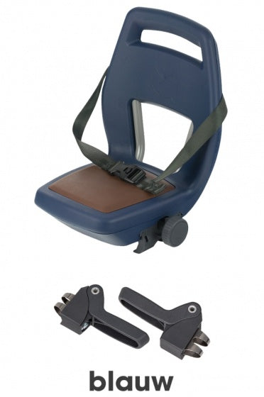 Tylne siedzenie Qibbel Junior 6+ Footrest + pasek niebieski