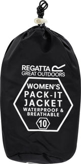 Regatta Pack-it III Rain jacket ladies black size M