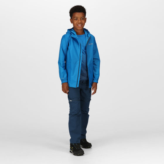 Regatta Pack It III regenjas jongens blauw maat 9-10 jaar