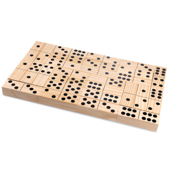 Grasshopper 4-i-1 træhave spil Kubb Domino Jenga