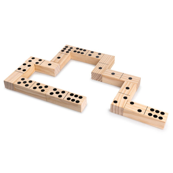 Grasshopper 4-i-1 træhave spil Kubb Domino Jenga
