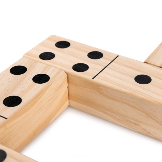 Grasshopper 4-i-1 træhave spil Kubb Domino Jenga