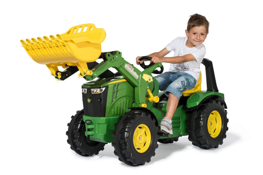 Rolly Toys Premium John Deere X-Trac 8400R with front loader green