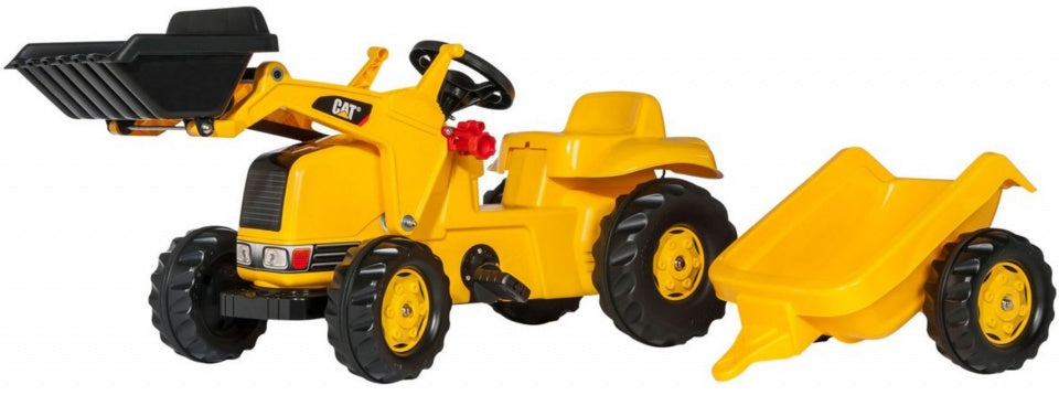 Rolly Toys Stair Tractor con remolque Rollykid Cat Geel