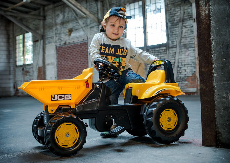 Rolly Toys Stair Tracteur Rollykid Dumper JCB Junior Jaune