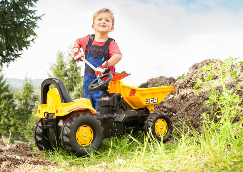 Rolly Toys Stair Tracteur Rollykid Dumper JCB Junior Jaune