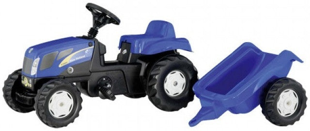 Traktor stopnišča Rolly Toys Rollykid Holland T7040 Junior Blue
