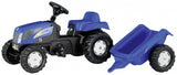 Traktor stopnišča Rolly Toys Rollykid Holland T7040 Junior Blue