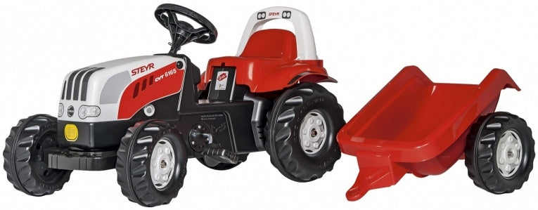 Rolly Toys Tractor Stair Rollykid Steyr 6165 CVT Junior Red White