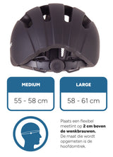 Rucanor City Flow bicycle helmet adjustable black size 55-58 cm (m)