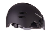 Rucanor Urban Sprint scooting bicycle helmet visor NT8776 Black size 58-61 cm (L)