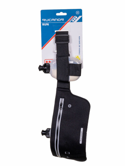 Rucanor Running Hip bag 2 Bottles Unisex Black