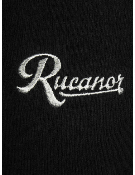 Pantaloni da jogging dritti in argento Rucanor uomini di taglia nera L