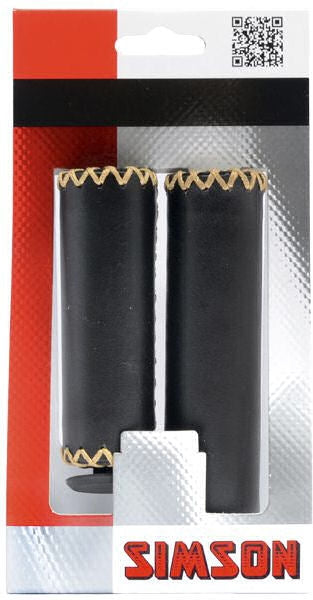 Simson Leather Handles - Black, Authentic Look, Optimal Comfort, Suitable for GRIP SHIFT GAINTING