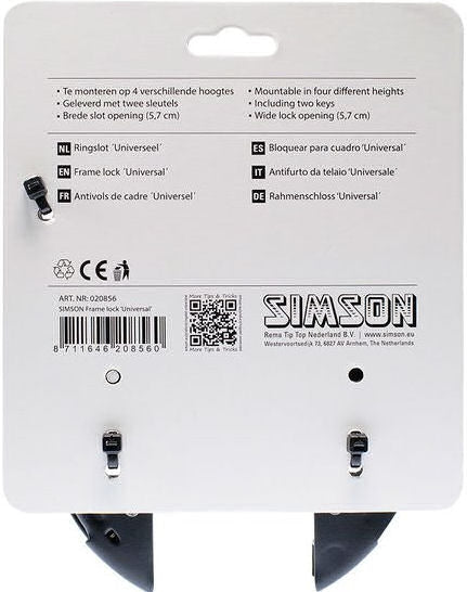 Simson RingSlot Normal - Universal - 5,7 cm - sort - Ingen kunst