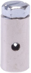 Šroubové bradavky 15 x 8 mm stříbrné 2 kusy